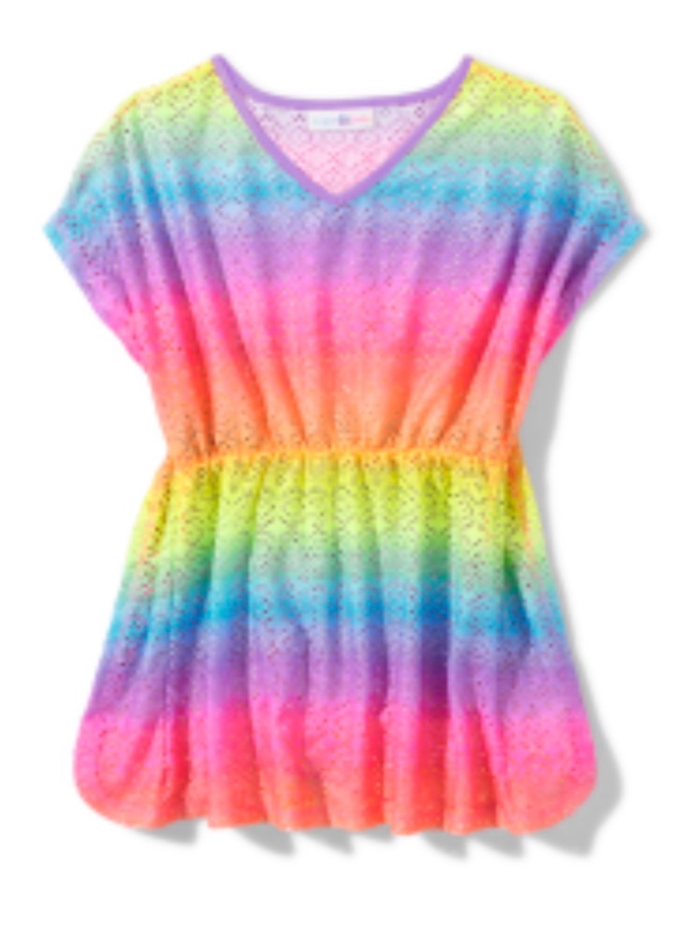 Girls rainbow cover up